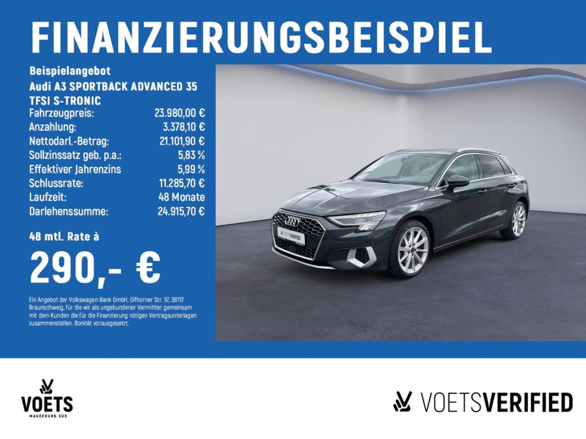 Audi A3 Sportback Advanced
