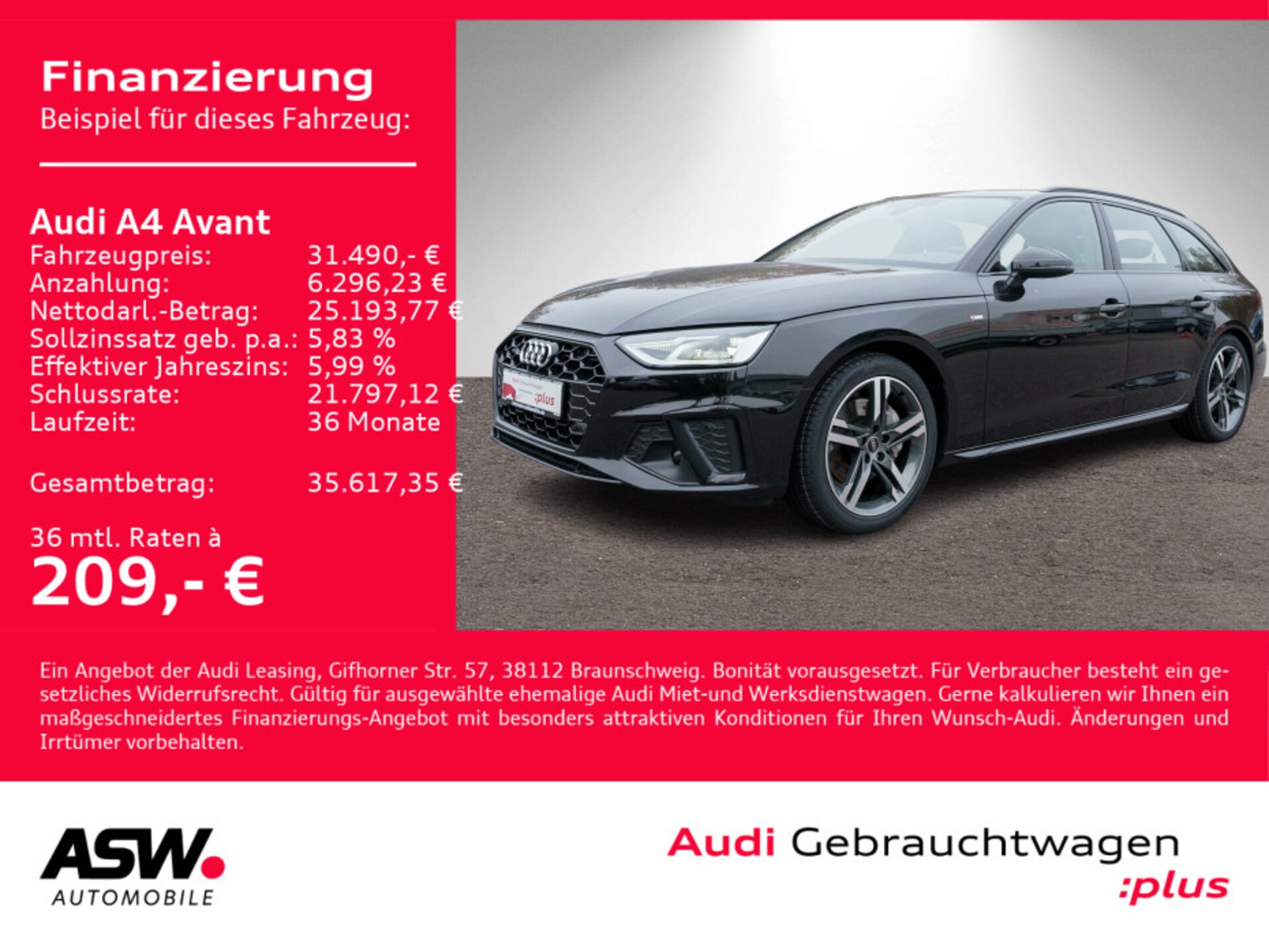 Audi A4 Avant S line