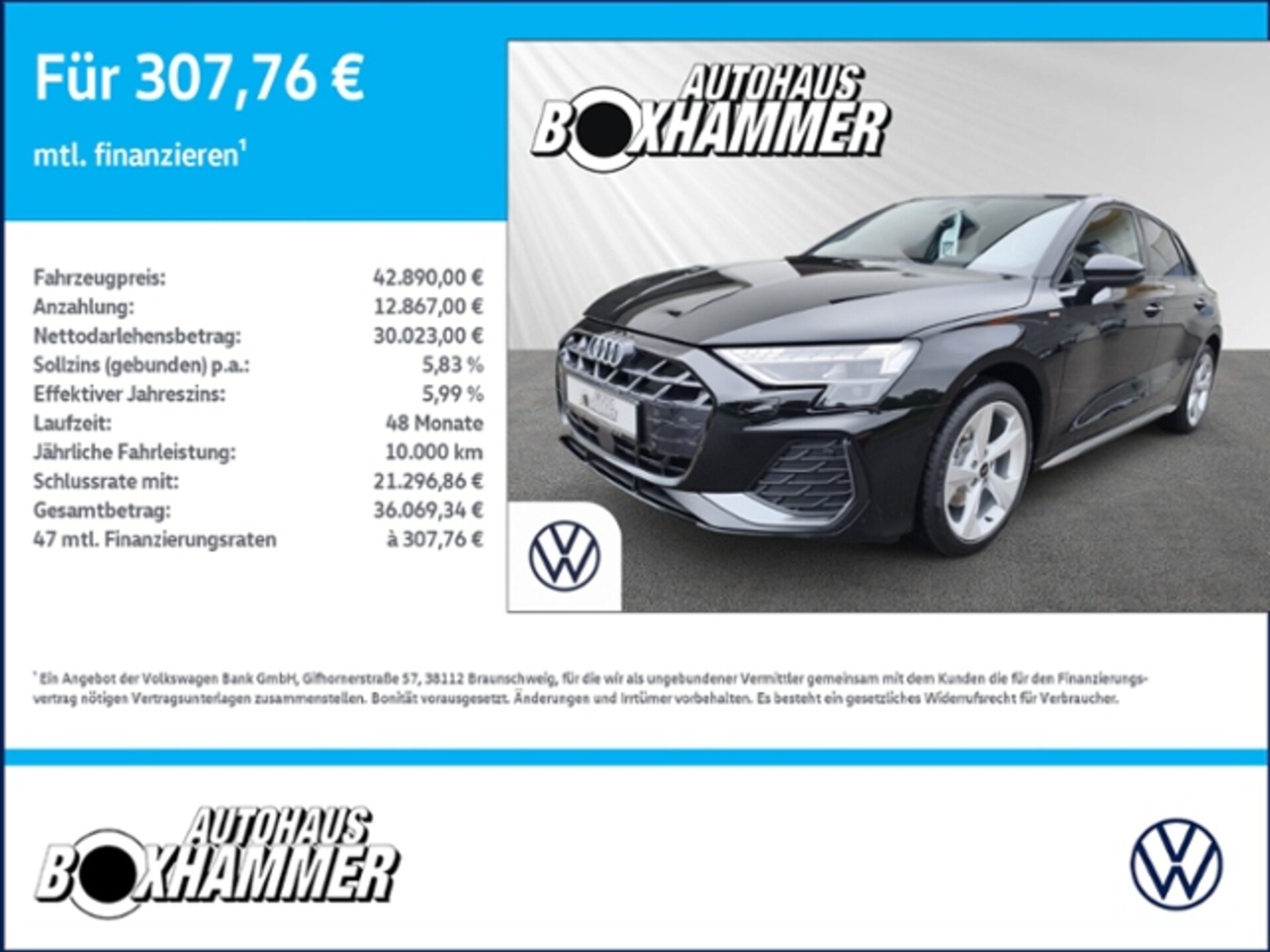 Audi A3 Sportback S line