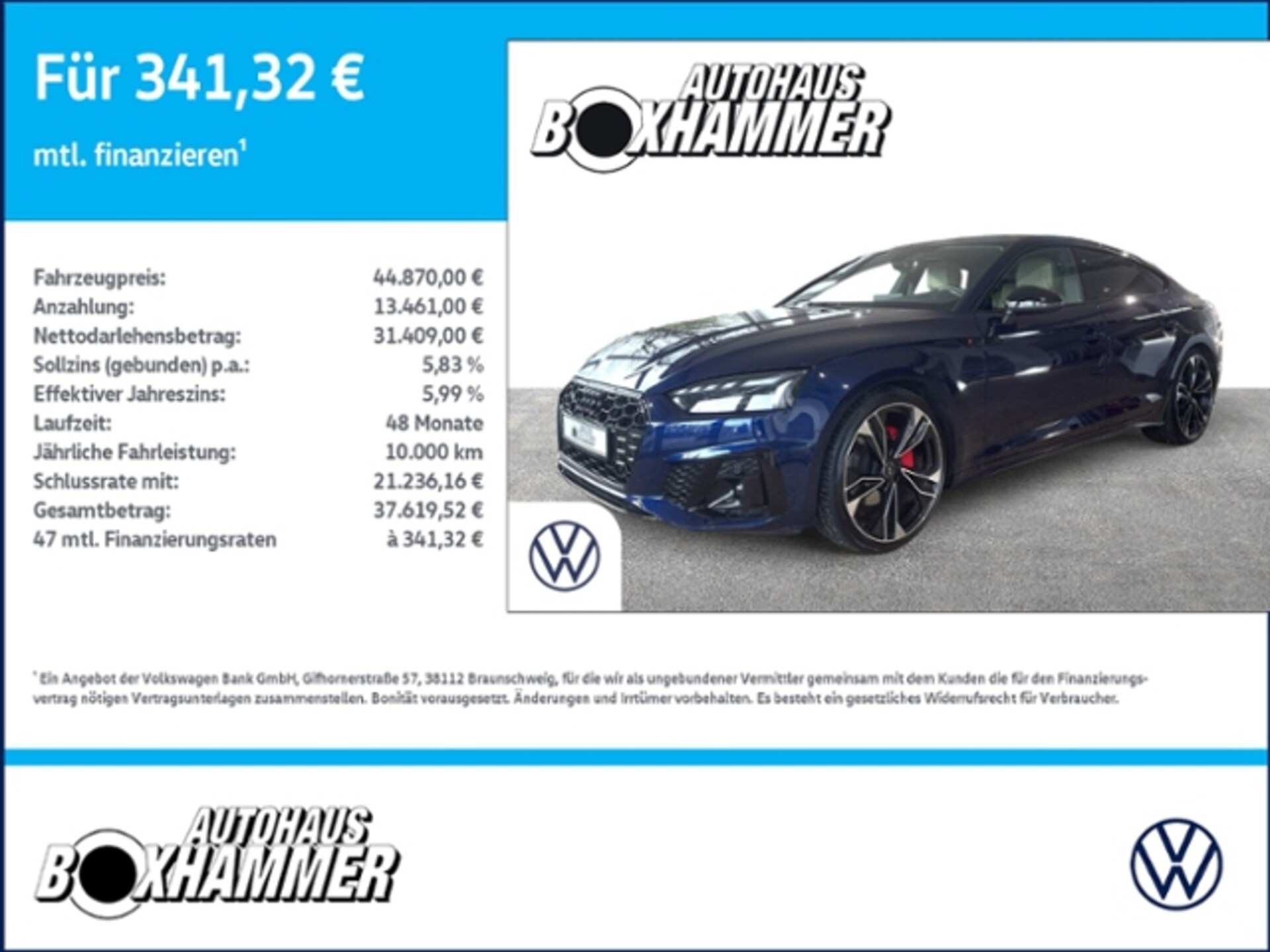 Audi A5 Sportback S line