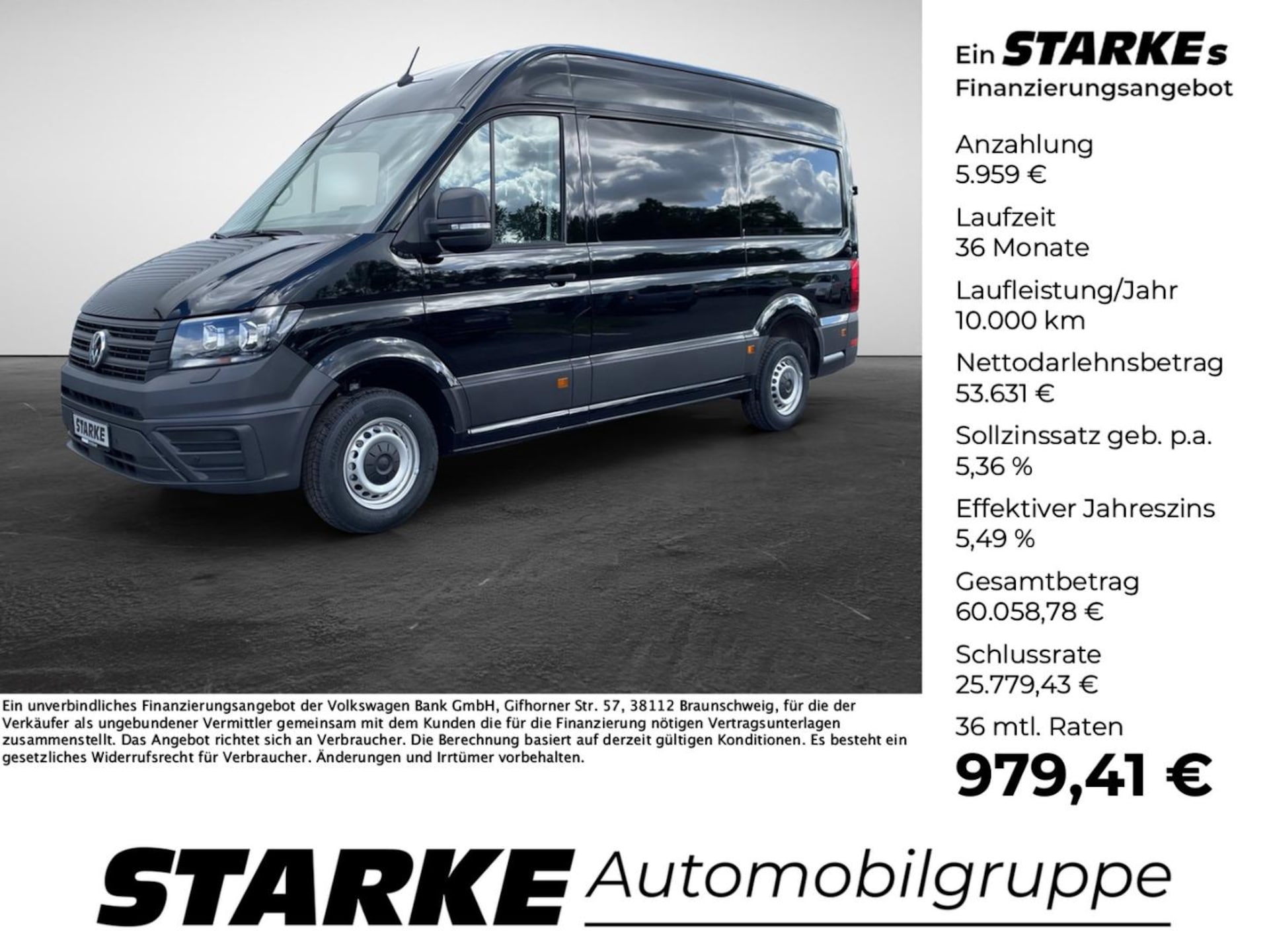 Volkswagen Crafter Kasten mittlerer Radstand