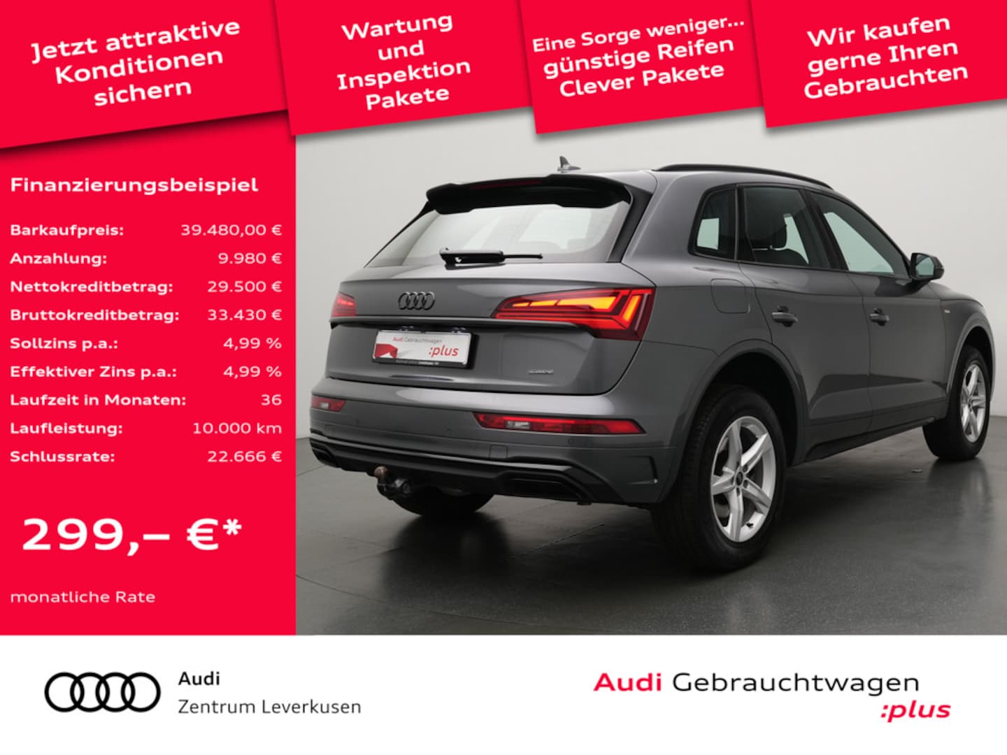 Bild über Audi Q5 TFSI e S line 50 TFSI e quattro 220(299) kW(PS) S tronic - für weitere Informationen kontaktieren Sie den Audi Partner