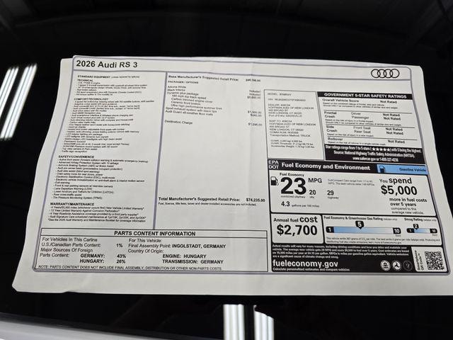 2026 Audi RS 3 Base - Photo 39