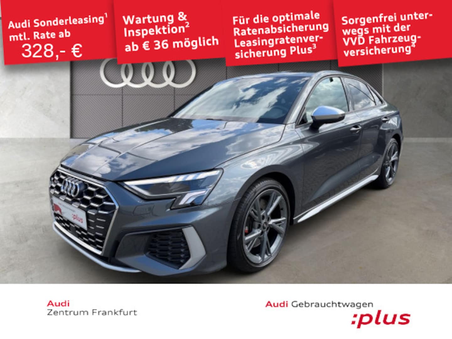 Bild über Audi S3 Limousine TFSI quattro S tronic - für weitere Informationen kontaktieren Sie den Audi Partner
