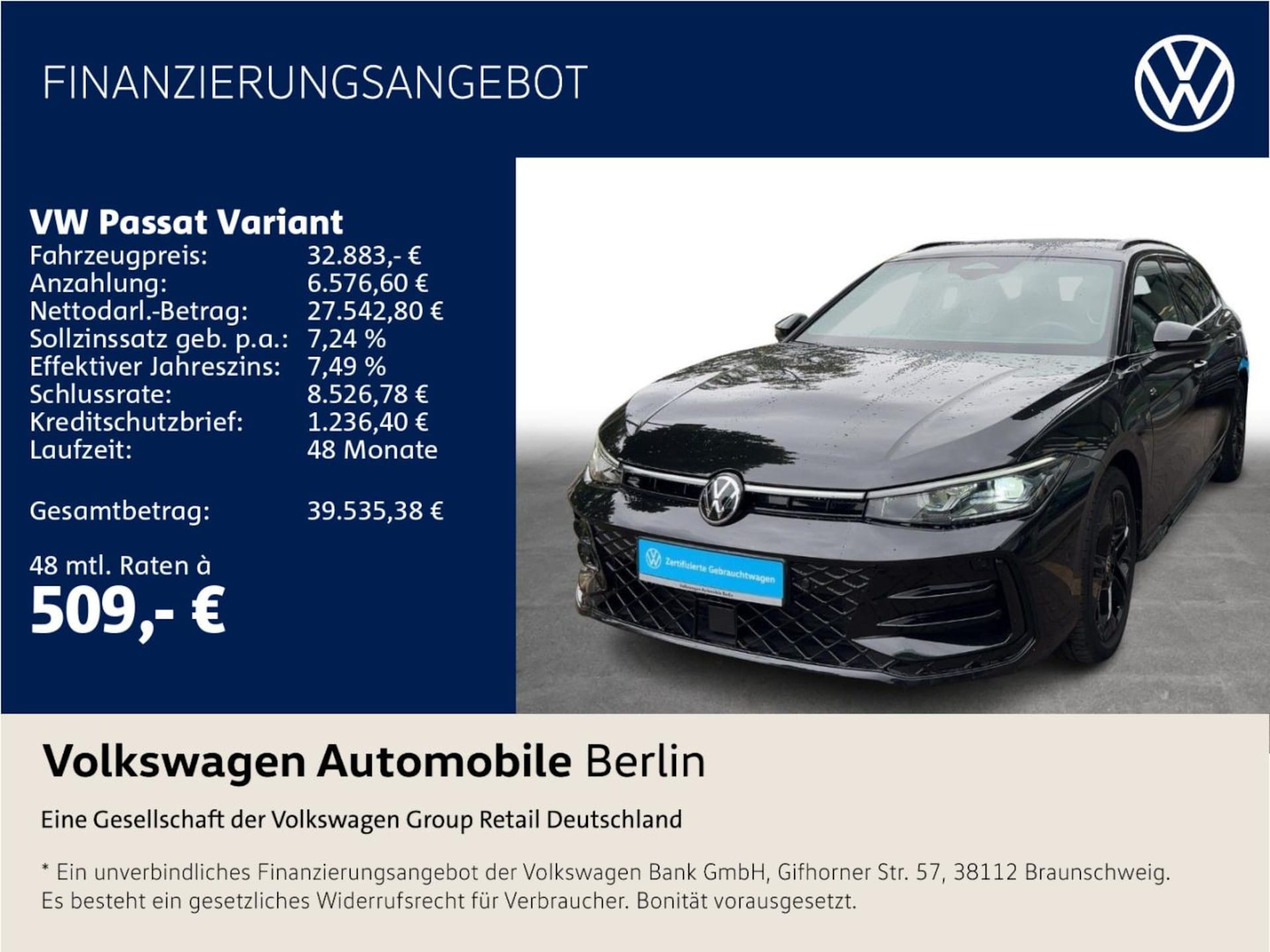 Volkswagen Passat — Volkswagen Passat Passat Variant 2.0 TDI DSG R-Line Navi Matrix SH