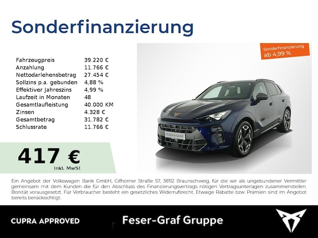 CUPRA Terramar 2.0TSI DSG 4x4 AHK DAB HD-Matrix-Schein (DKT5017779)