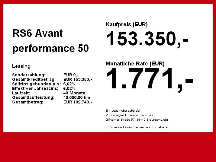 Image about Audi RS 6 Avant performance quattro tiptronic