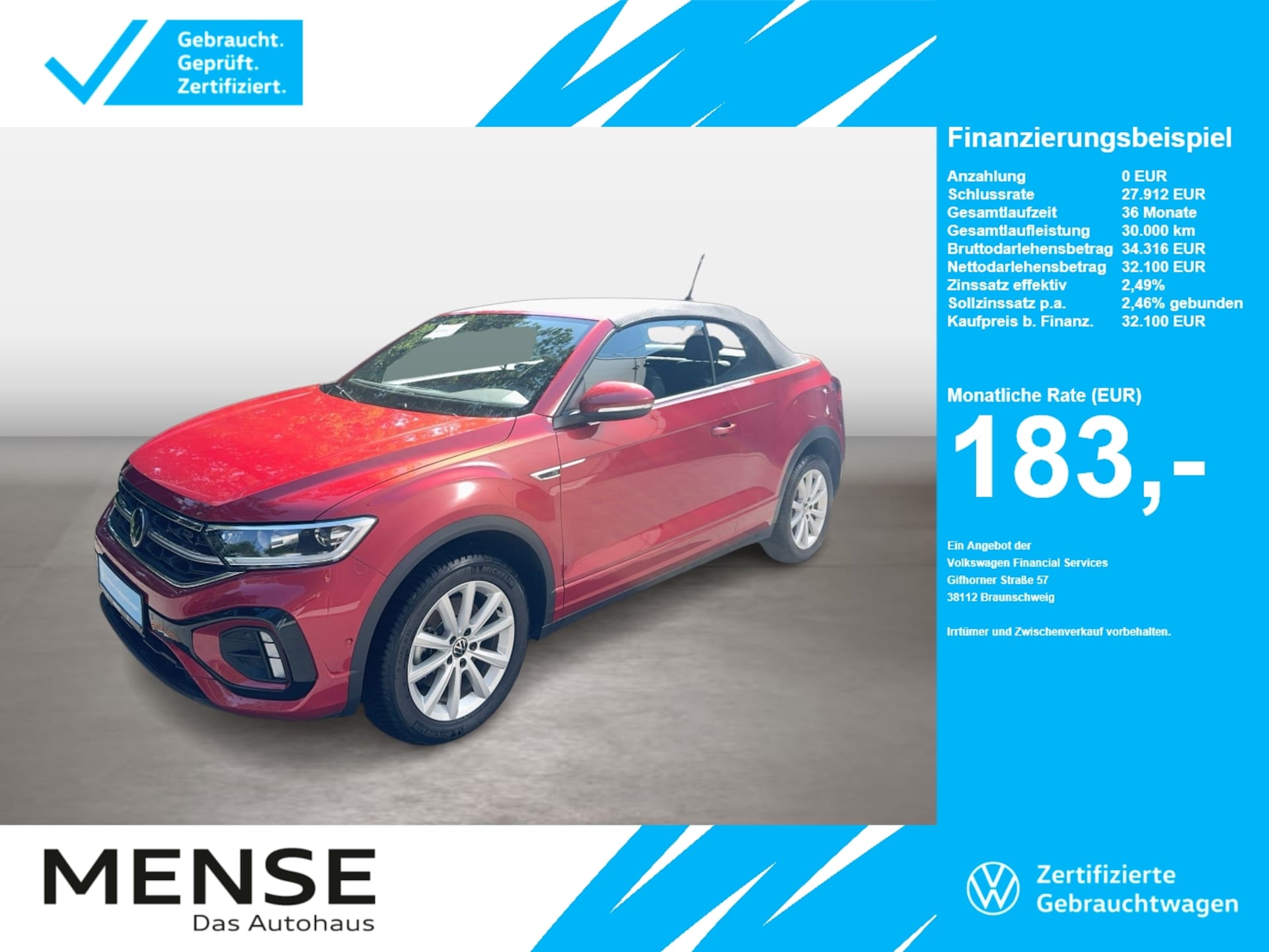 Volkswagen T-Roc Cabriolet R-Line